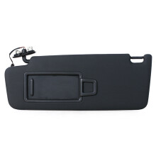 (1 Stück schwarz links) schwarze Sonnenblende mit Make-up-Spiegel für Volkswagen VW Golf 7 MK7 GTi Superb3