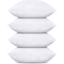 Utopia Bedding Throw Pillows (Set of 4 White) 20 x 20 Inches Pillows for Sofa Bed and Couch Decorative Stuffer Pillows