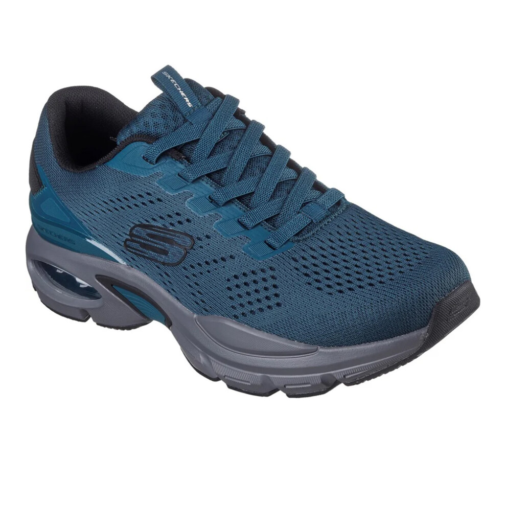 (7 UK, Teal/Black) Skechers Mens Ventura Skech-Air Trainers