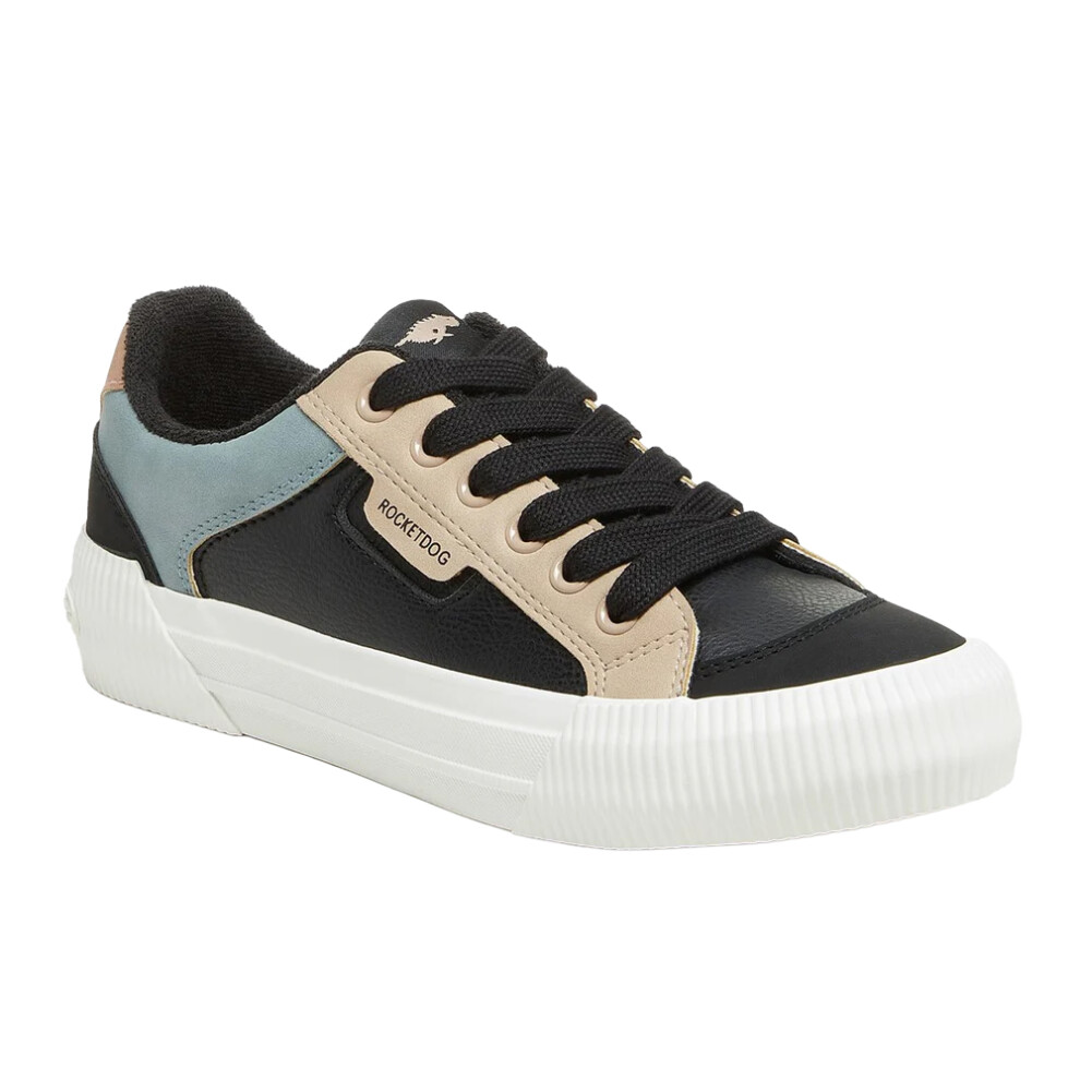 (5 UK, Black) Rocket Dog Womens/Ladies Cheery Sporty Colour Block Trainers