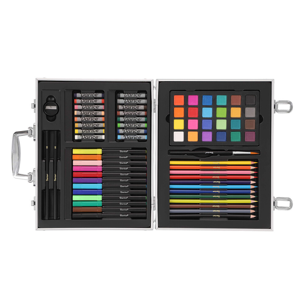 Coffret d'art pour enfants Darice Studio, coffret assorti de 71 pi   ces, 70 pi   ces en m   tal, la couleur peut varier, plusieurs unit   s