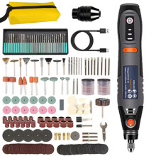 (191-teiliges Zubehör) USB-Akku-Drehwerkzeug Dremel-Bohrer-Gravierstift Elektrischer 3-Gang-Mini-Wireless