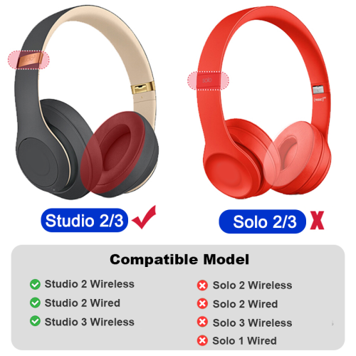 (Phantom Grey)Earpads For Beats Studio 3 3.0 Ear Pads Studio3 Headphone Replacement Pads Studio2 Ear 2