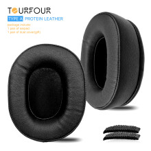 Coussinets d'oreille de remplacement Type A - Cuir protéiné pour casque Harman Kardon FLY ANC - Confort durable, installation facile