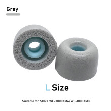 (L Grau-3 Paar) Für Sony WF-1000XM5 WF-1000XM4 WF-1000XM3 Memory Foam Ohrstöpsel Ohrpolster Ersatz