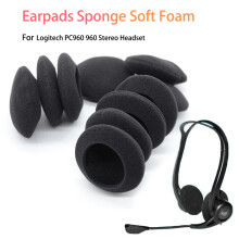 (5 Paar (10 Stück)) Ersatz-Ohrpolster aus weichem Schaumstoff für Logitech PC960 960 Stereo-Headset