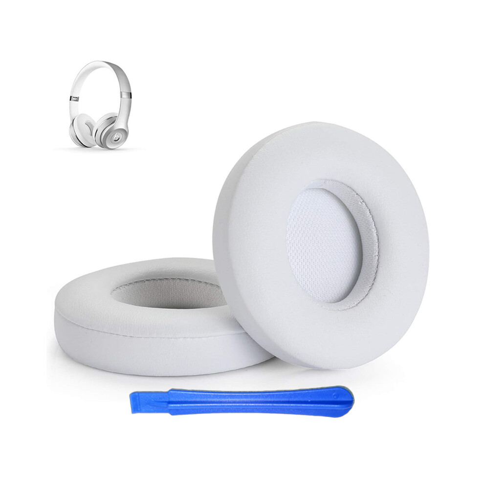 Coussinets d'oreille de remplacement (blancs) pour casque Beats Solo3 Solo2, coussinets en mousse Solo