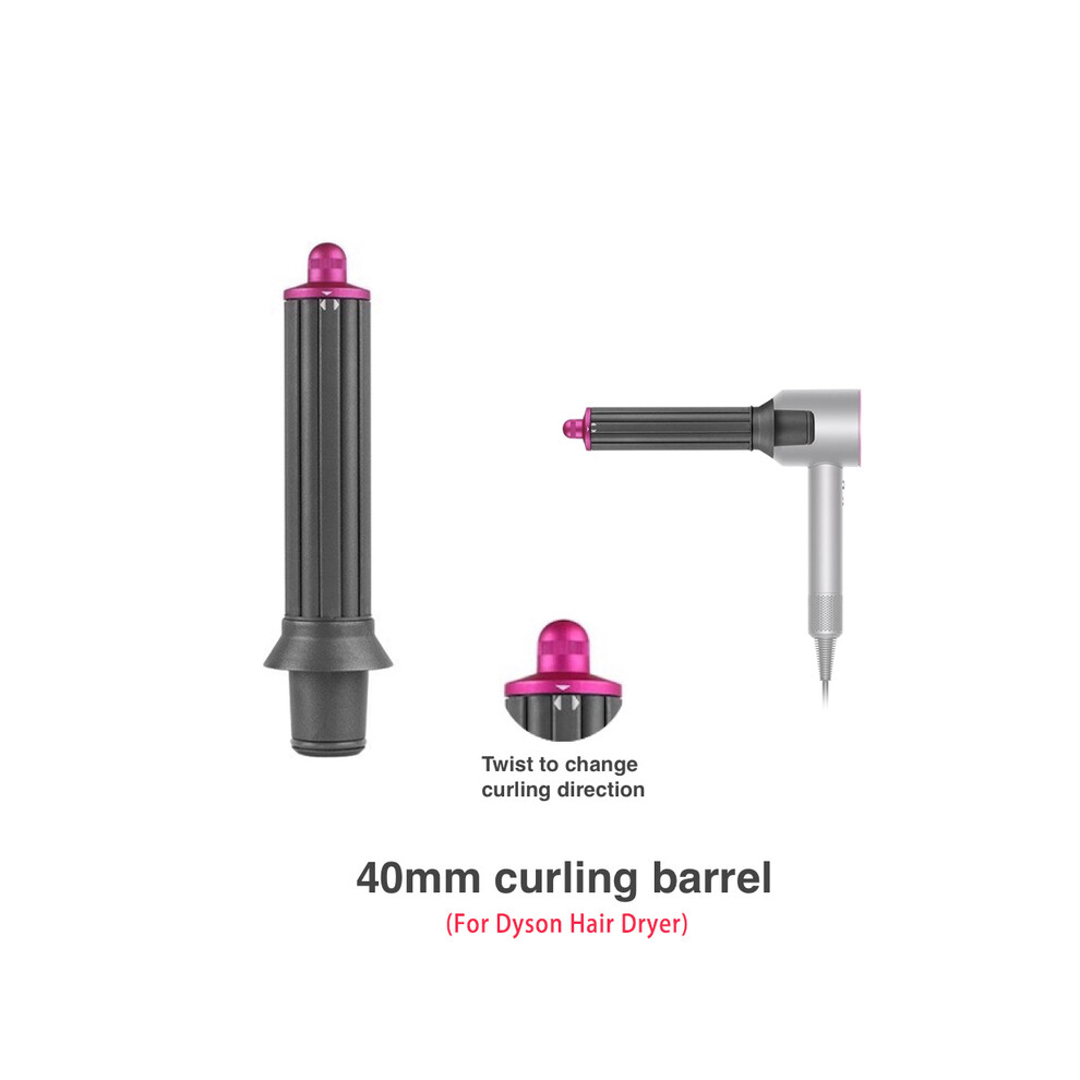 (CB40-Rose) Pour sèche-cheveux Dyson Supersonic, barils de bouclage automatique 30/38/40/55 mm, buse