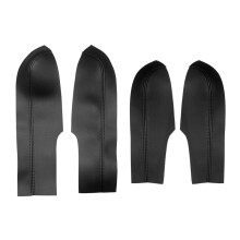 (4 pezzi neri) Rivestimento per pannello porta in morbida pelle per Honda Civic 8a generazione Berlina