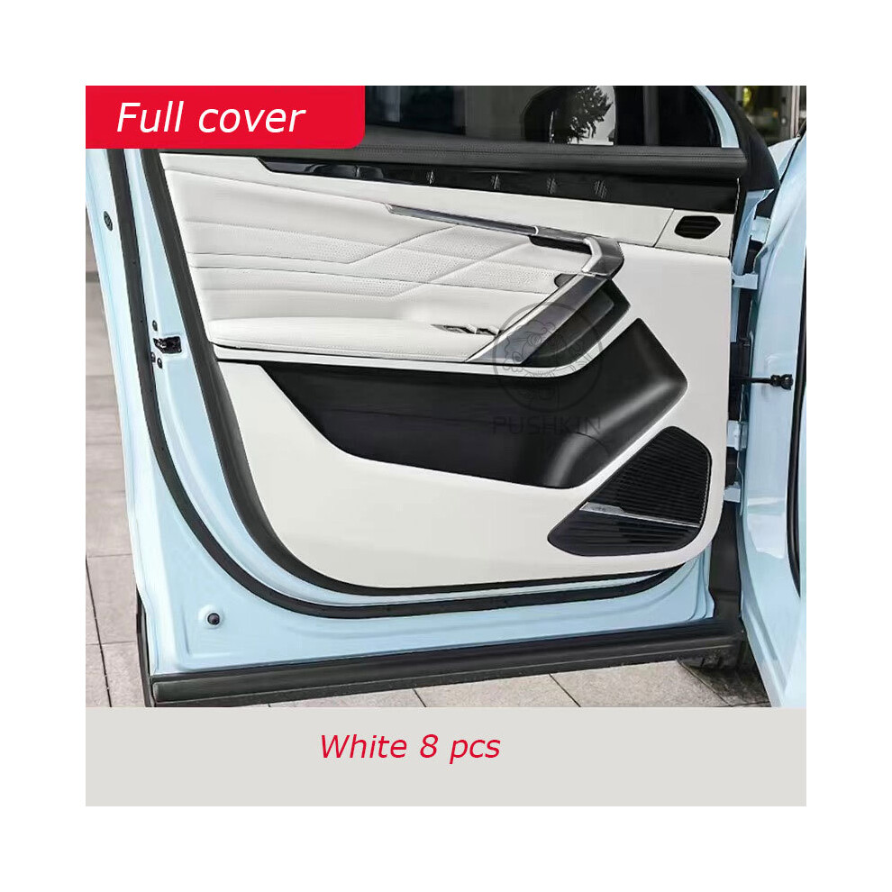 (Couverture complète avec) Film de protection en cuir anti-coup de pied pour portière de voiture pour