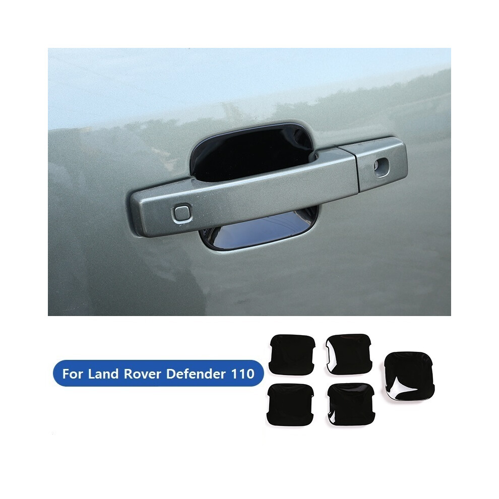 (Noir brillant 2) ABS chromé noir pour Land Rover Defender 110 130 2020-2022, décoration de porte extérieure