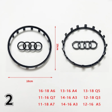 (Helles Schwarz) Für Audi A3 A4 B8 8P B9 8V A5 A6 C7 A7 Q3 Q5 Q7 Automobil-Lenkrad-Logo Hell