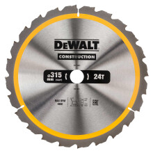 Pysyvän pyörösahan terä 315-30 mm 24 hammasta - DeWALT