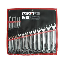 Yato YT-0363, 8,9,10,11,12,13,14,15,16,17,18,19,22,24,27,30,32 mm, Chroom, Chondroïtinesulfaat, Chroom, Satijn, 15