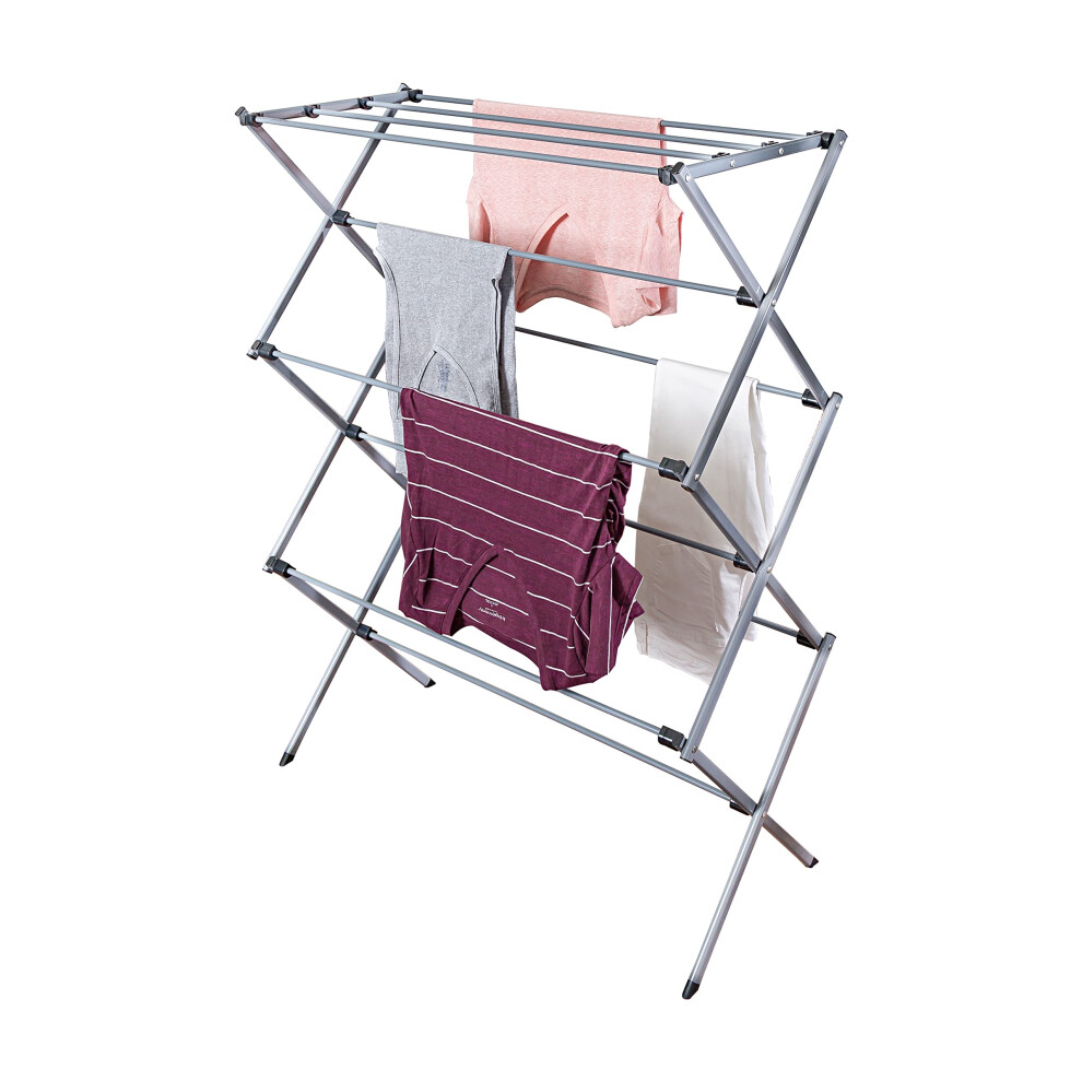 S   choir     linge pliable surdimensionn    HoneyCanDo DRY09066 Argent 50 lb
