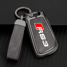 (Für RS3)Zink-legierung Leder Auto Fernbedienung Schlüssel Fall Abdeckung Halter Shell Für Audi A3 8P