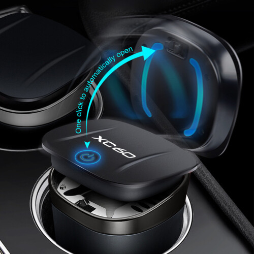 (For XC40)Car Ashtray Cigarette Butt Box Auto Accessories For Volvo 2