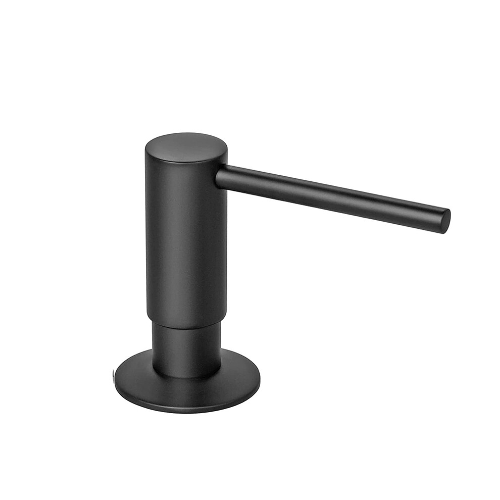 (Noir mat 500 ml) Bouteille de savon liquide de cuisine à pompe intégrée de 500 ml Distributeur de savon