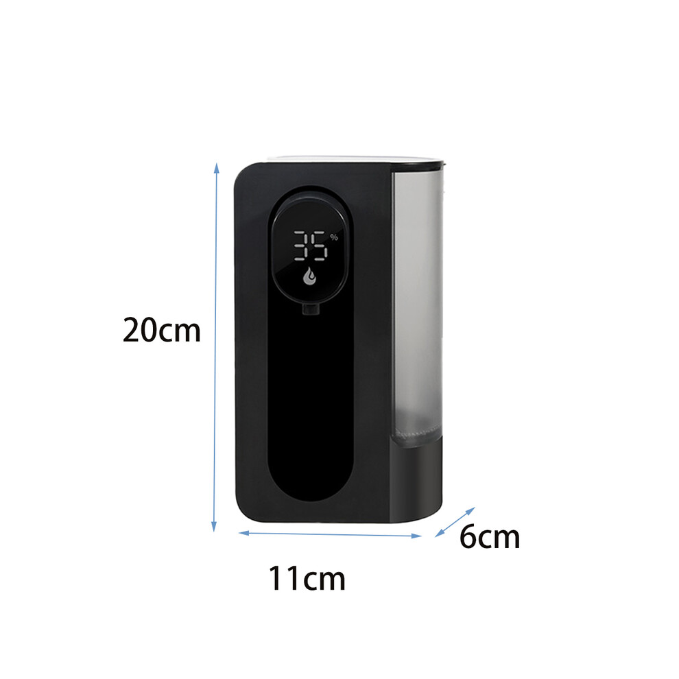 (NOIR) Distributeur automatique de savon liquide 500 ml Distributeur de savon mural, distributeur de