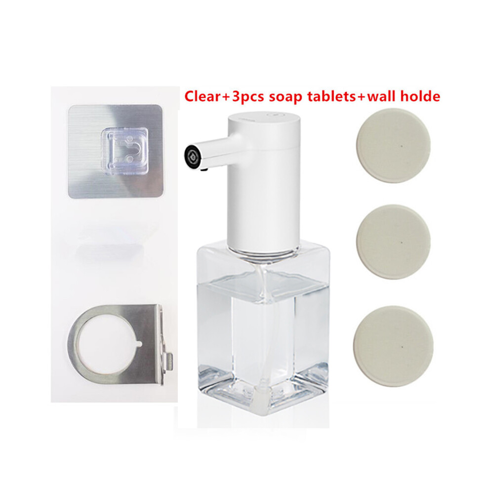 Distributeur automatique de savon à capteur infrarouge Lebath (transparent 450 ml) Désinfectant sans