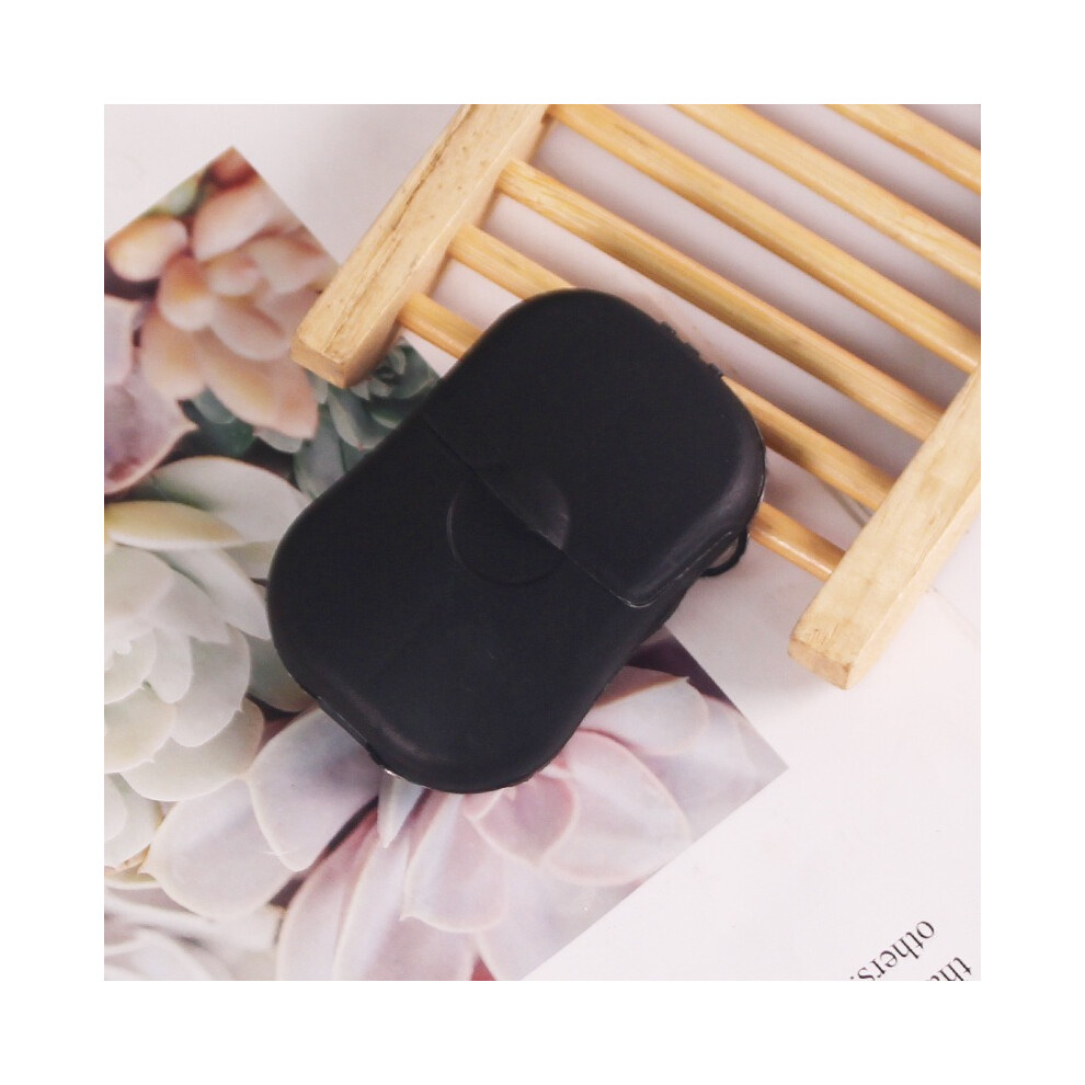 (Noir - 10 pièces) Mini feuilles de savon jetables pour le lavage des mains et la douche en extérieur