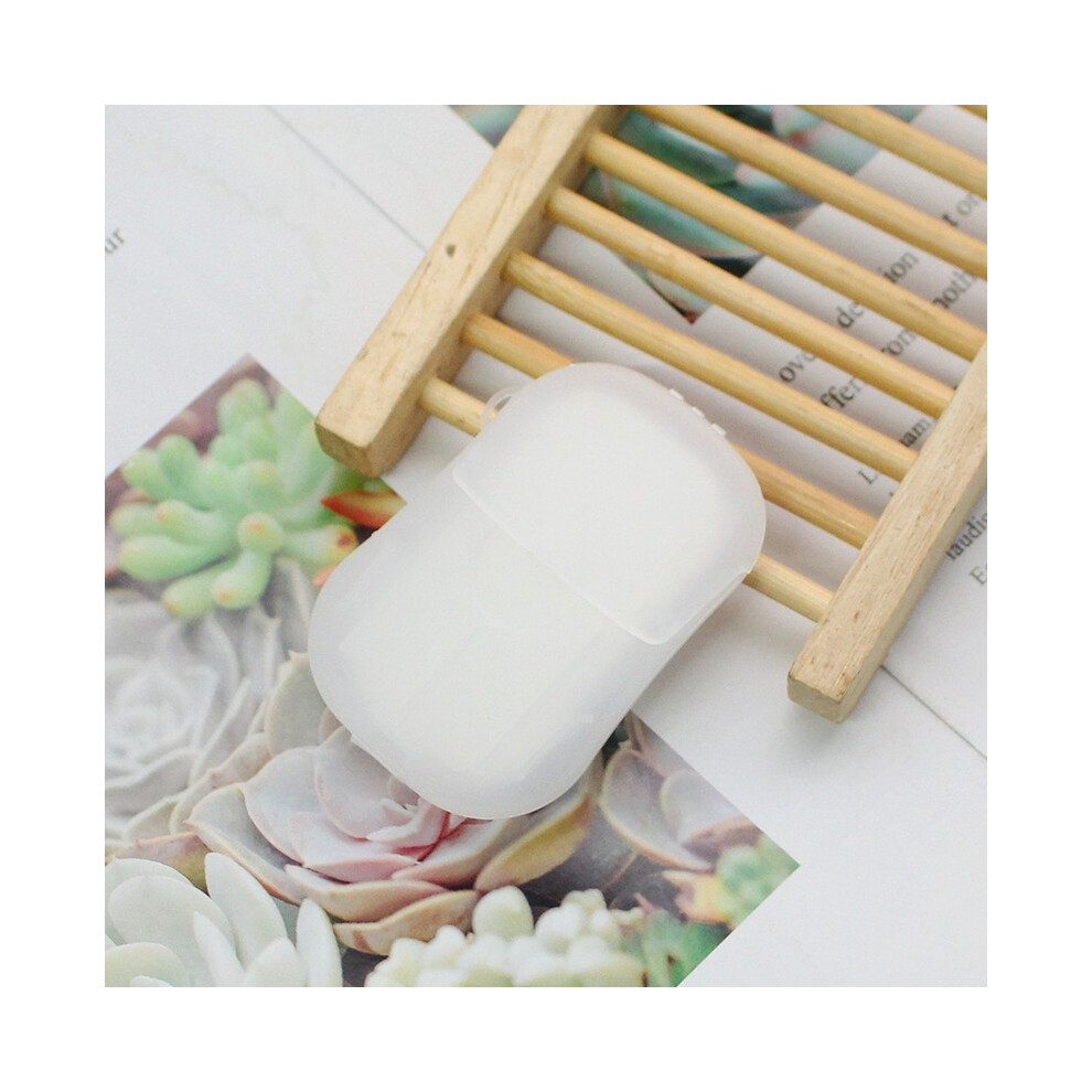 (Blanc-1PCS) Mini feuilles de savon jetables pour le lavage des mains et la douche en extérieur Feuilles