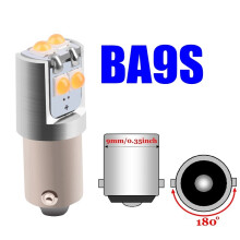 (BA9S-Weiß) 2PCS LED-Auto-Innenraum-Lesekuppellampe Auto-Heck-Seitenbirne Parklicht Nummernschild