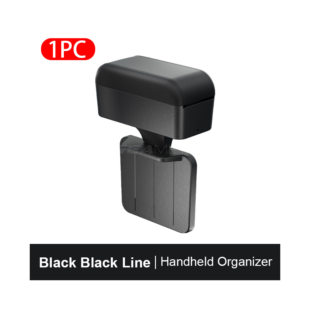 (Noir 1 pièce) Boîte de rangement pour accoudoir de voiture, hauteur réglable, repose-coude, boîte de
