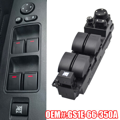 Interruttore alzacristalli elettrico Master per Mazda 6 GH 2007 2008 2009 2010 2011 2012 2013 GS1E66350A