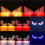 (Y8)Devil‘s Eyes LED-Licht-Auto-Warnsignallampe Matrix Pixel Panel Devil Eyes Animation Display USB 7