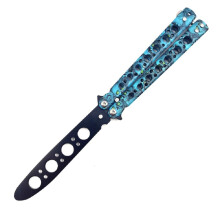 (style D)1pc Blunt Folding Pocket Knife，Balisong Practicing Knives Suitable for Beginners，Portable Outdoor
