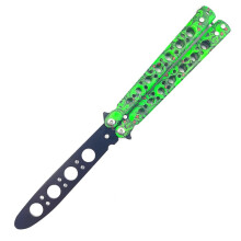 (style B)1pc Blunt Folding Pocket Knife，Balisong Practicing Knives Suitable for Beginners，Portable Outdoor