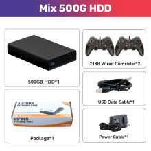 (Mix500G HDD-218B-2)Mix 500G Retro-Videospiel-Emulatorkonsole mit über 38.000 Spielen Playnite Retrobat