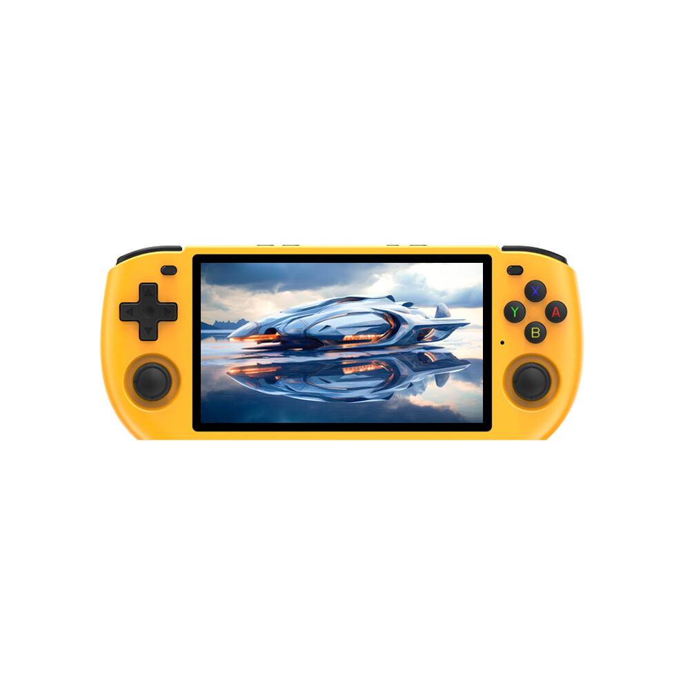 (Jaune-16G 64G 20000 JEUX) 2024 Nouvelle console de jeu portable rétro RGB10MAX3 5 pouces Jeu vidéo