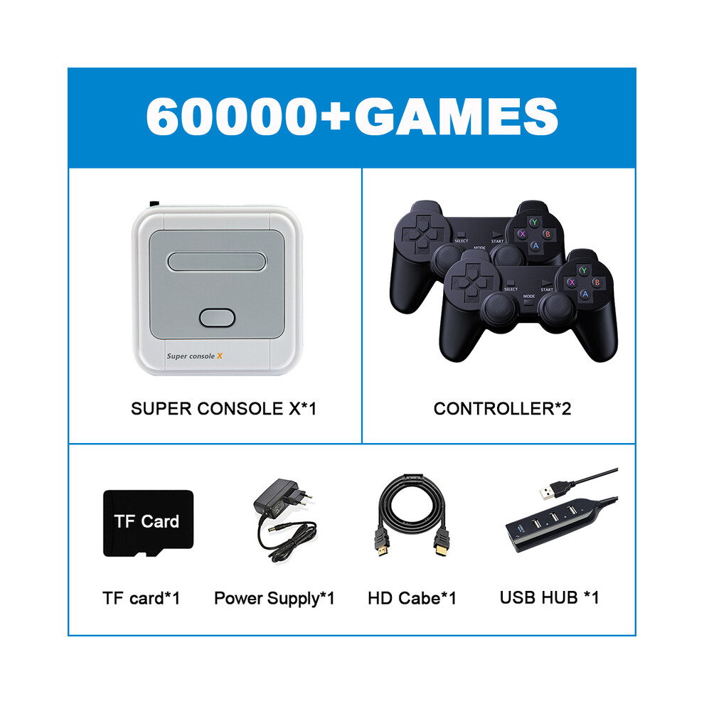 (SX-256G-706-2)Super Console X 60000 Console de jeux vidéo classique Émulateur sans fil Multijoueur