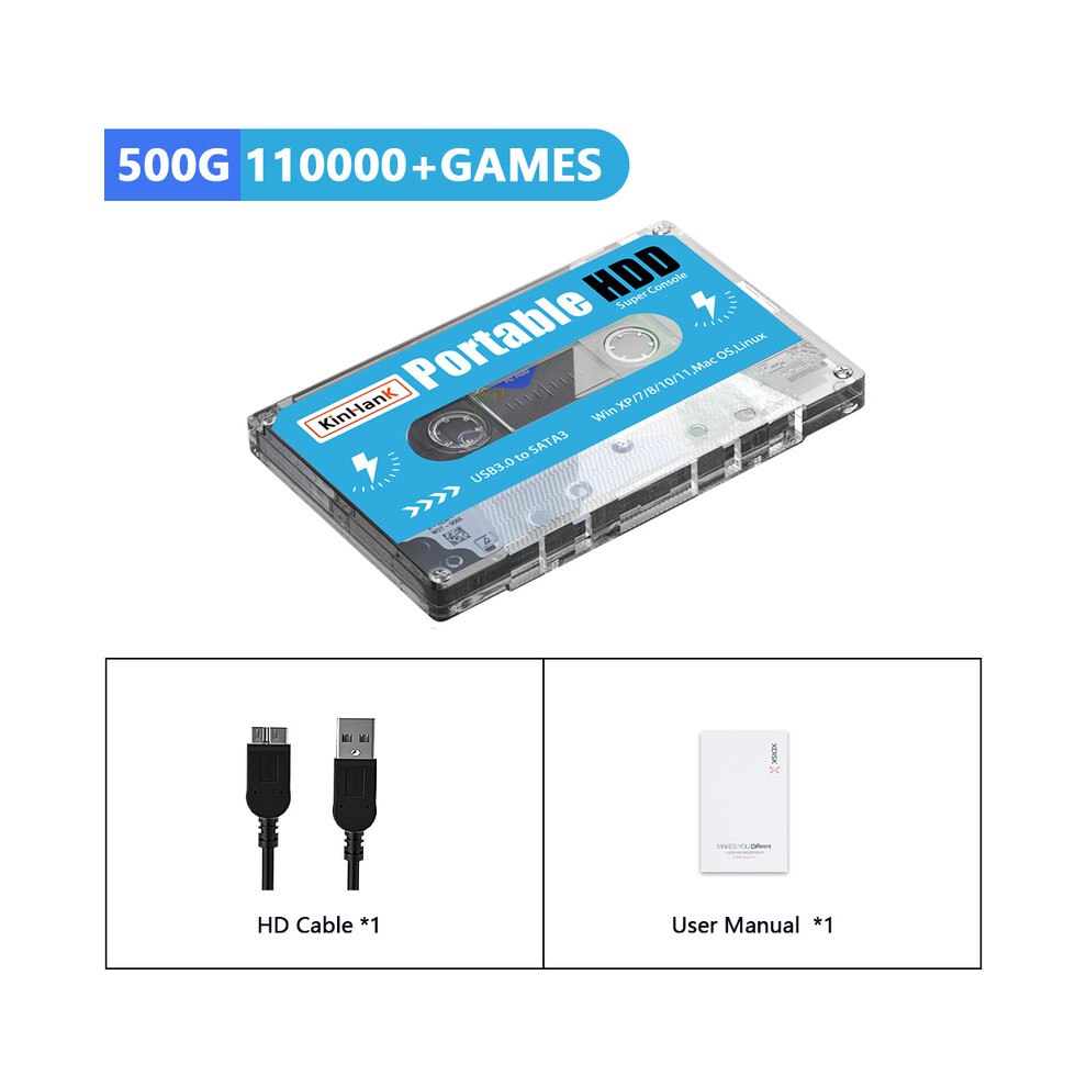 (Nur 500G Hdd)Super Console X Batocera 33 500G 2T Festplatte 110000+ Retro-Videospiele Für Mame/Arcade/Ss/Dc