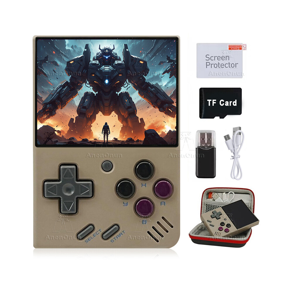 (Gris - 64 Go 8000 jeux) Console de jeux portable Miyoo Mini V4 2,8 pouces 18000 jeux 15 émulateurs
