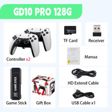 (GD10 Pro 128GB) Nieuwe GD10 PRO videogameconsole 4K HD 2.4G videogamespeler draagbare videogame draadloze