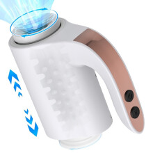 (WIT) Telescopische roterende mannelijke masturbator, één door middel van vibrator, penistrainer, prostaatmassager,