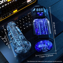 (noir) Masturbateurs masculins Fellation automatique Pénis Vagin réel Vibromasseur Oral Pocket Pussy