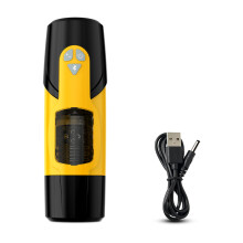 (FJB46-YE) Masturbateur masculin à poussée automatique, vibration du pénis, machine de fellation, tasse