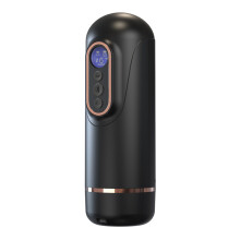 (Noir) Masturbateur automatique Cup 9 vibrations 7 télescopiques 5 modes de succion Électrique Sexy