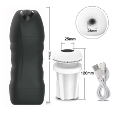 (FJB15-BK) Vibrador automático de succión real, masturbador masculino, pompino, macchina per il sesso