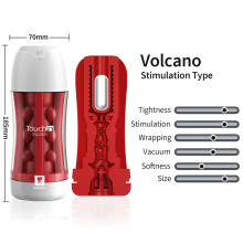 (Volcano)Galaku Touch In Masturbatori per Uomini Vera Vagina Stimolatore del Pene con Vibrazione a 20