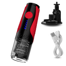 (FJB27-ZJ) Masturbateur masculin à rotation télescopique, équipement de masturbation vaginale, jouets