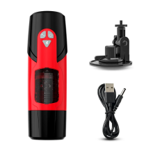 (FJB46-ZJ-RD) Masturbateur masculin à poussée automatique, vibration du pénis, machine de fellation,