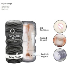 (Vagin cup) Caoutchouc souple Escargot Climax Avion Cup Bouche Sucer Anal Vagin Masturbateur Masculin