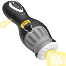 (Rotatif) Masturbateurs masculins automatiques à succion et léchage de langue, fellation orale, masturbation