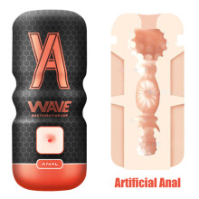 (Rouge) Masturbateur masculin 16 cm, bouche anale réaliste, vagin, vraie chatte pour hommes, pompe à
