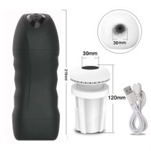 (Noir-30MM) Masturbateur automatique pour homme, ventouse vibrante, masturbateur pour homme, fellation,